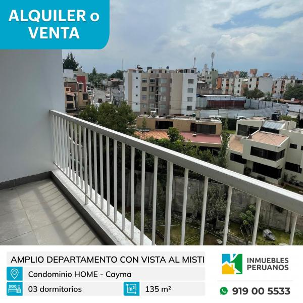 Departamento en alquiler en Cayma