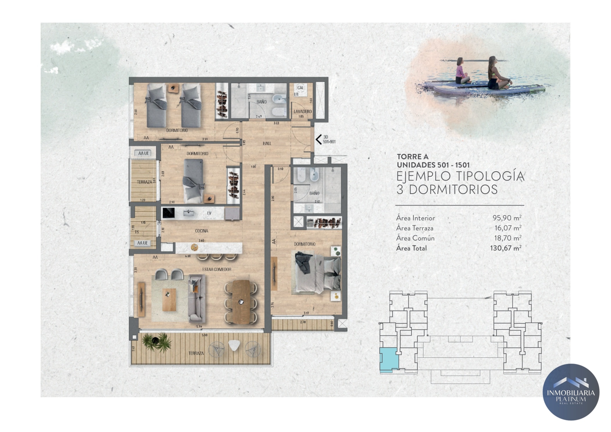 Apartamento en venta c/ cochera en Ciudad de la costa