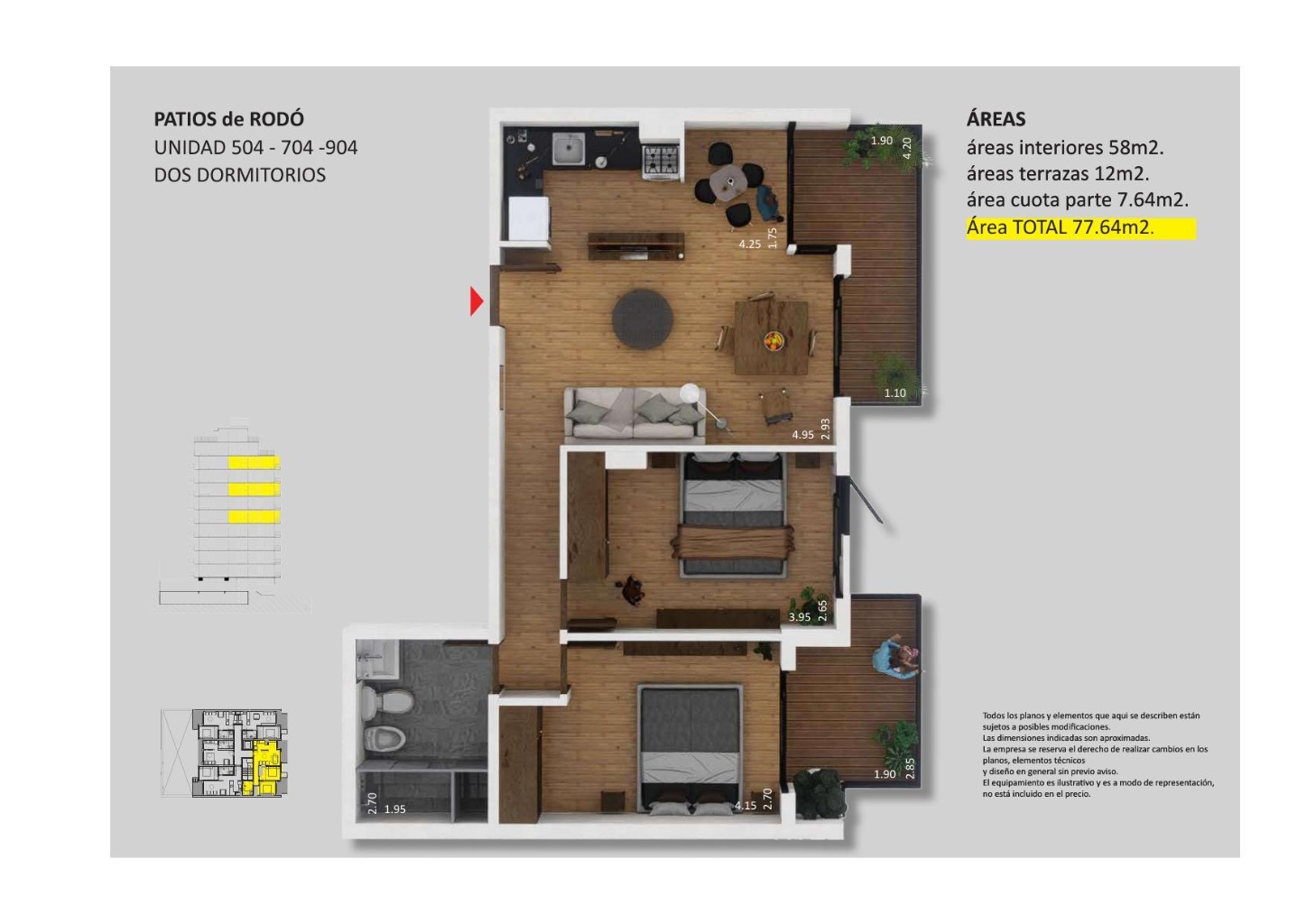 Apartamento en venta en Cordón