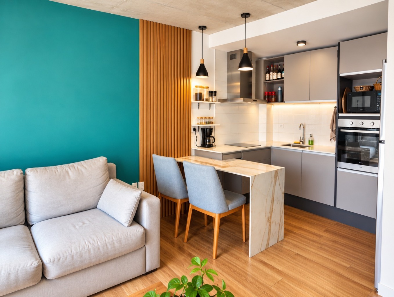 Alquiler/Malvín/Apartamento 1 dormitorio/Balcón/terraza lavadero/bajos G.C. · Foto 4