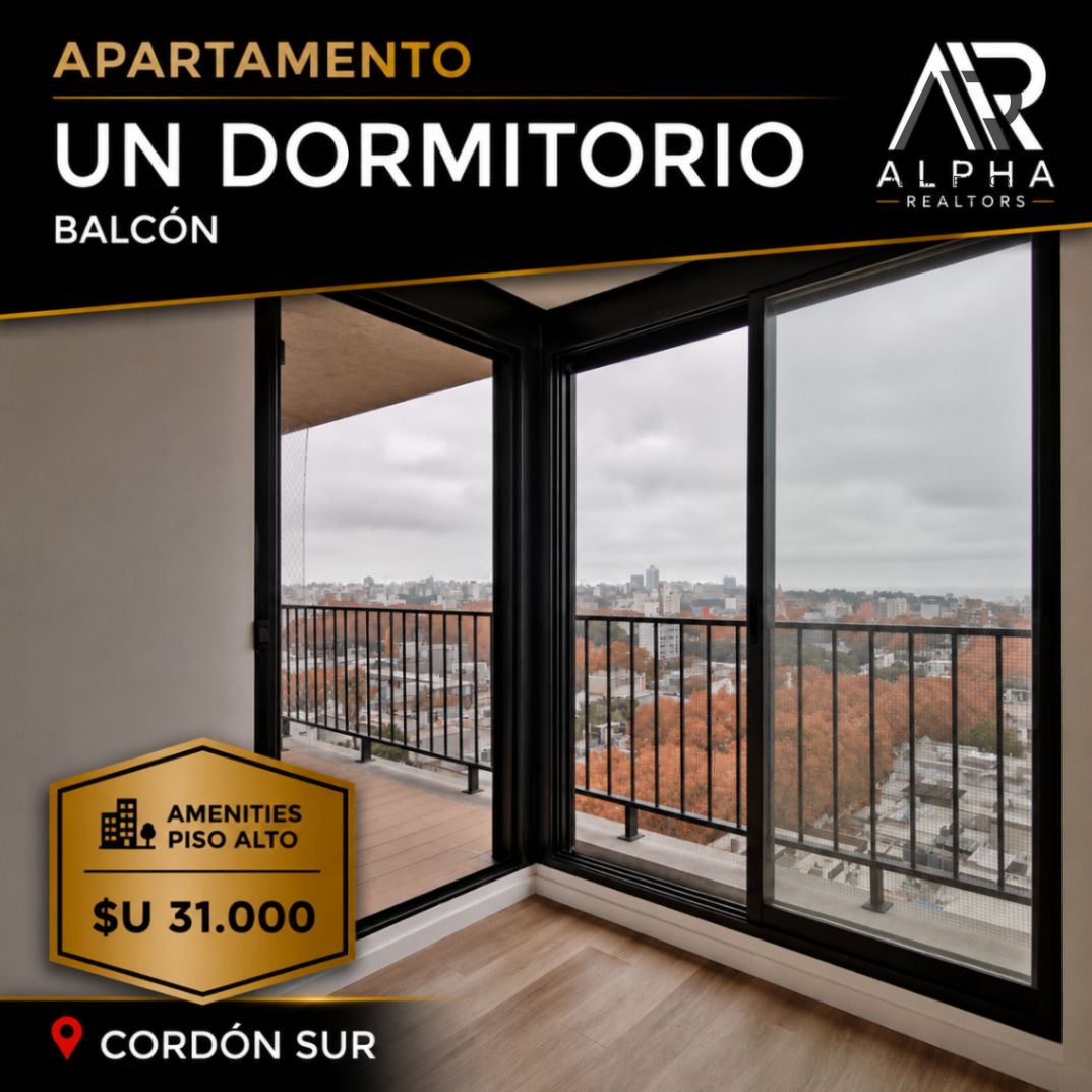 Alquiler Apartamento 1 dorm. Cordón Soho. Piso alto. Amenities · Foto 1