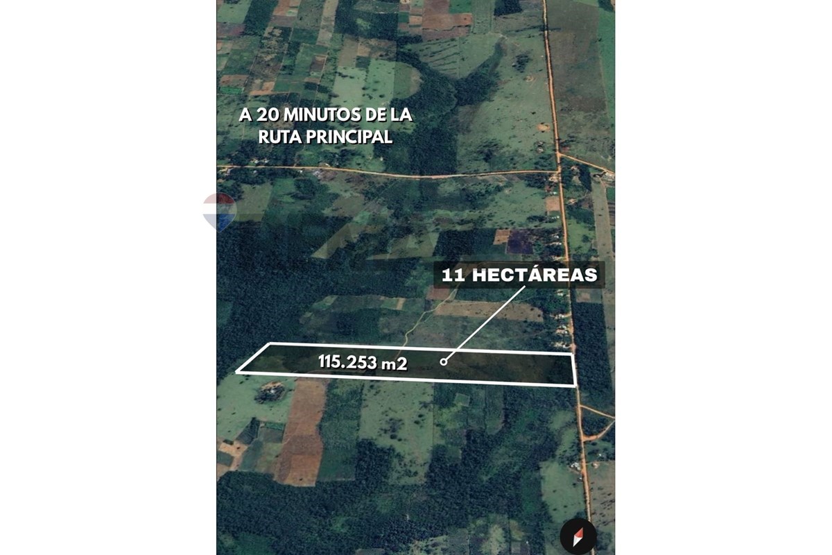 Vendo Terreno de 11 Hectáreas con 5.253 m² Villa Ygatymi, Canindeyú — foto 2