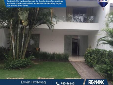 Hermosa Casa Av. Doble Via La Guardia Entre 5 Y 6 Anillo