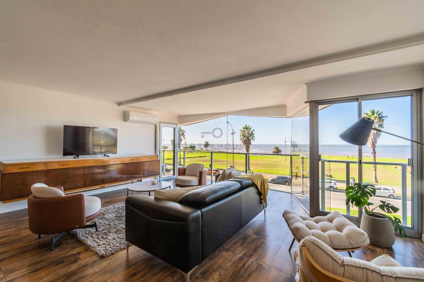 Alquiler Con Muebles Apartamento Punta Carretas 3 Dormitorios