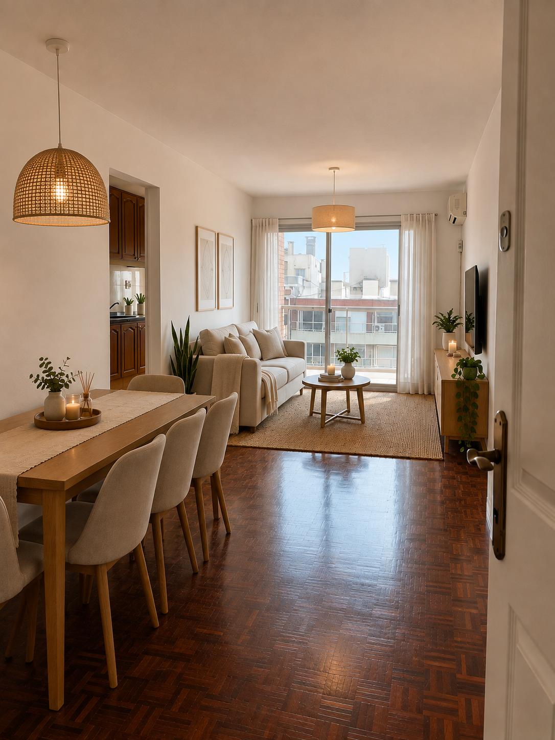 Apartamento alquiler, 2 dormitorios + Garaje, Pocitos Nuevo