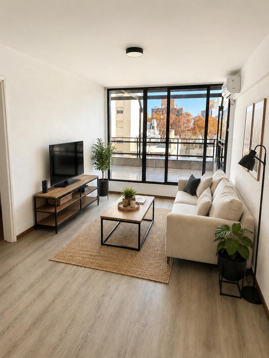 Apartamento alquiler 1 dormitorio con Terraza, Tres Cruces
