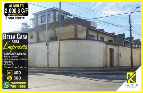 Hermosa Casa Para Empresas En La Zona Norte