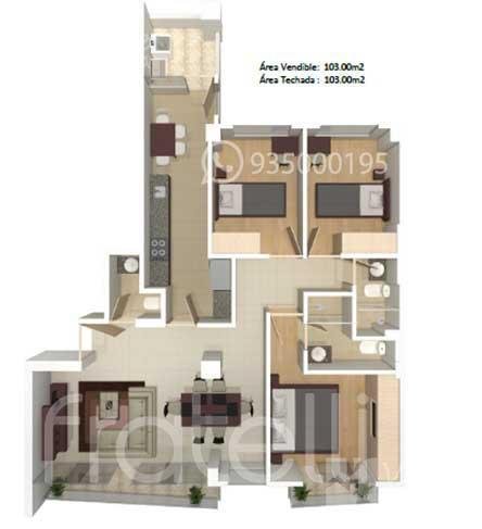 Departamento en venta en Cerro Colorado