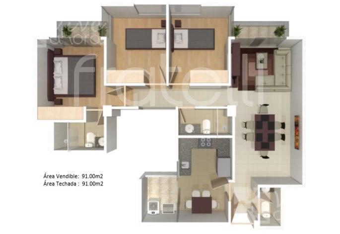 Departamento en venta en Cerro Colorado