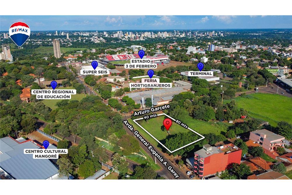 VENDO TERRENO COMERCIAL EN CIUDAD DEL ESTE CON DOBLE ESQUINA — foto 2