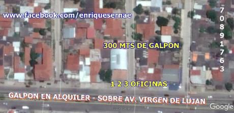 Galpon Cerrado En Alquiler - Sobre Avenida Y Esquina!