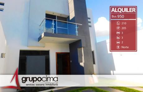 Hermosa Casa En Alquiler En Zona Norte !!