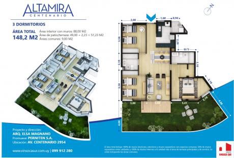 última Unidad De 3 Dorm | Altamira Centenario