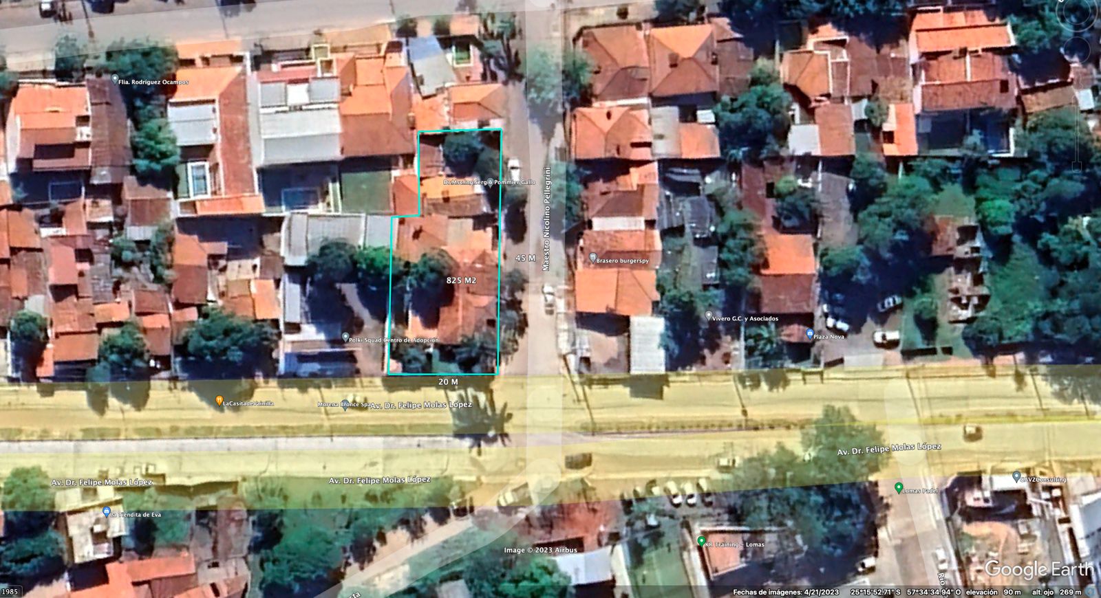 Vendo terreno en esquina. Zona Molas Lopez - Pellegrini. Cod 077 — foto 3