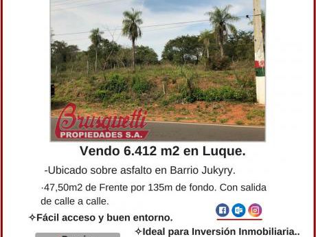 Vendo 6.412 M2 En Luque!!
