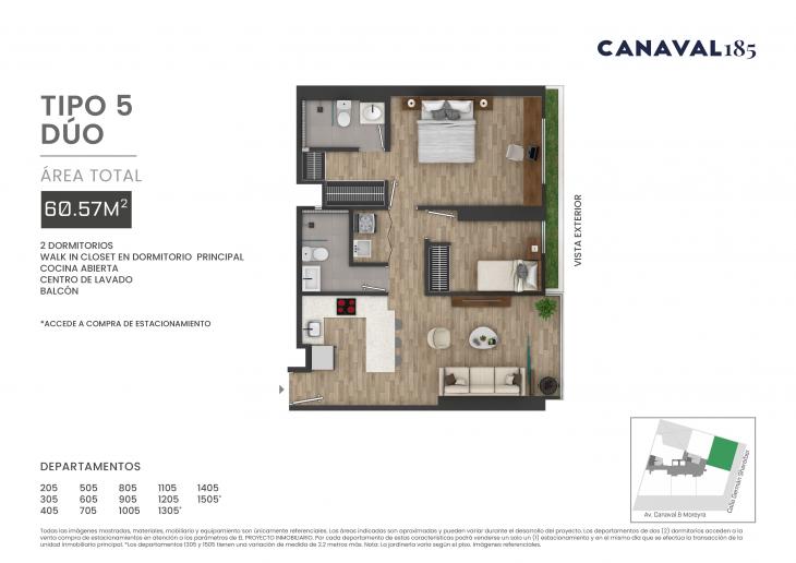 Departamento en venta en San Isidro