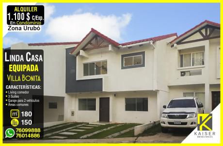 Linda Casa En Condominio Villa Bonita