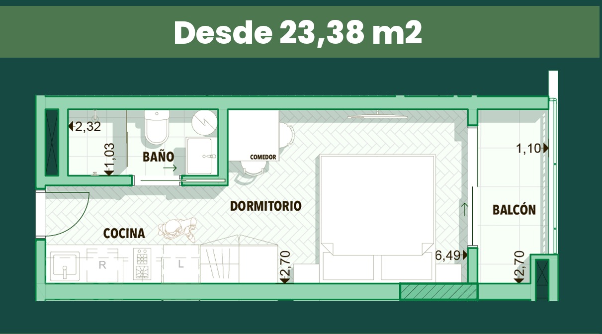 VENDO MONOAMBIENTE EN VILLA MORRA — foto 2