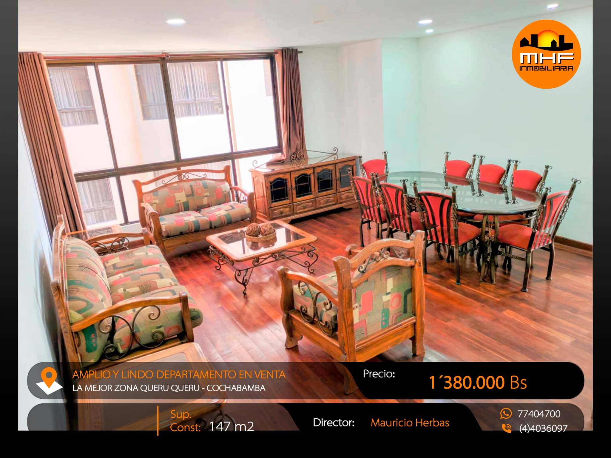 Departamento en venta en Queru Queru