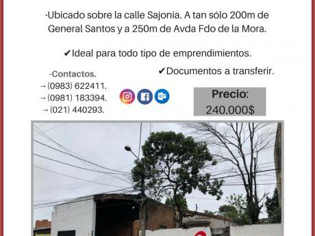 Vendo Terreno En Barrio San Vicente.