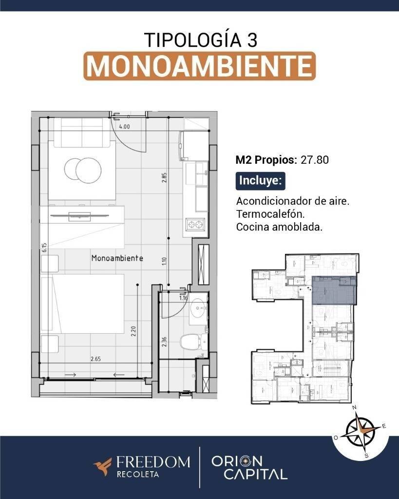 EN VENTA MONOAMBIENE EN RECOLETA — foto 3