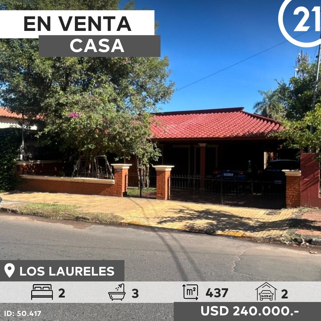 Casa en venta en Los Laureles