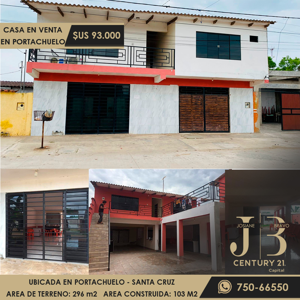 Casa En Venta - Portachuelo - Santa Cruz Zona Comercial