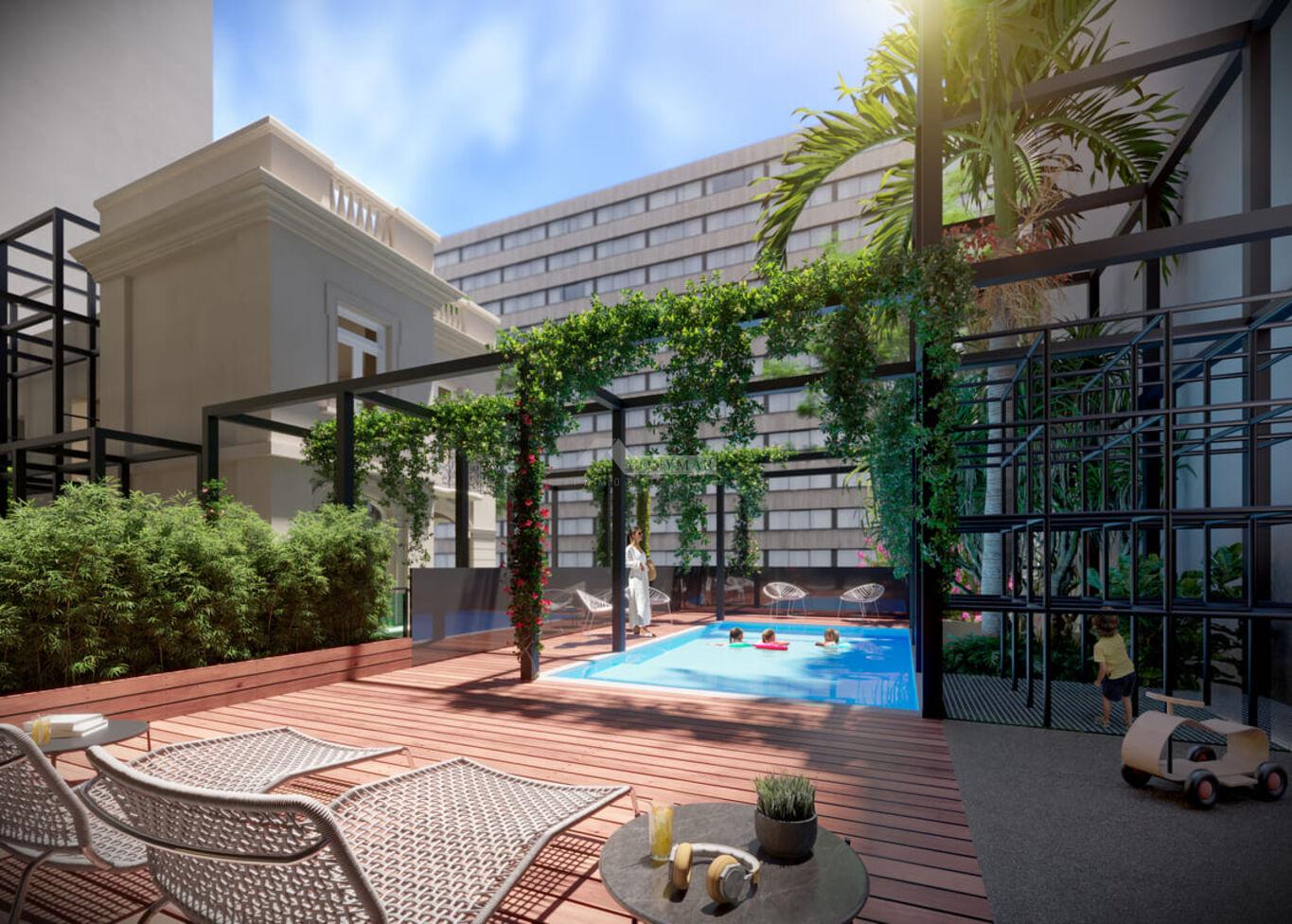 VENTA ALQUILER APARTAMENTO 2 DORMITORIOS POCITOS ROQUE GRASERAS Y BV ESPAÑA ED. JARDÍN CASTELLANOS T · Foto 6