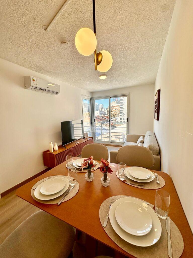 ALQUILER APARTAMENTO 1 DORMITORIO TRES CRUCES HAEDO Y PAULLIER TERRAZA y MUEBLES · Foto 1