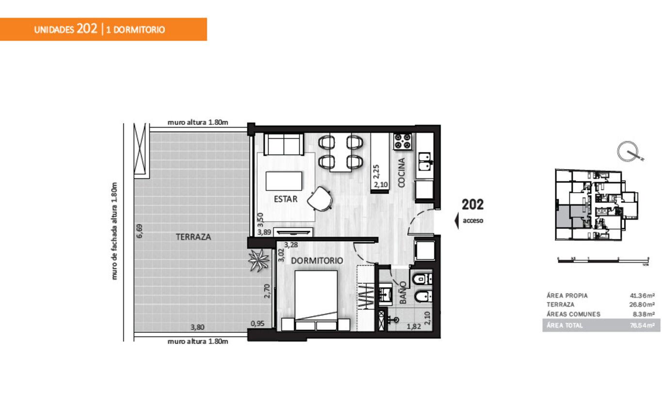 VENTA ALQUILER APARTAMENTO 1 DORMITORIO CORDÓN MERCEDES Y MAGALLANES TIPO PENTHOUSE TERRAZA · Foto 7