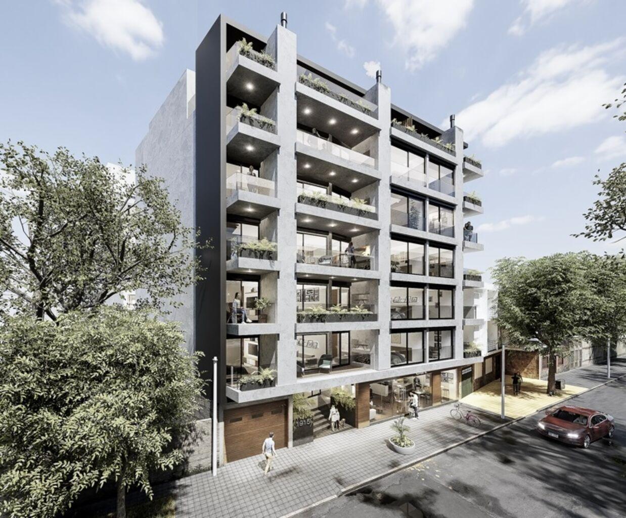VENTA APARTAMENTO MONOAMBIENTE TRES CRUCES CUFRE Y GOES ED. BEAT 3 CRUCES CON TERRAZA