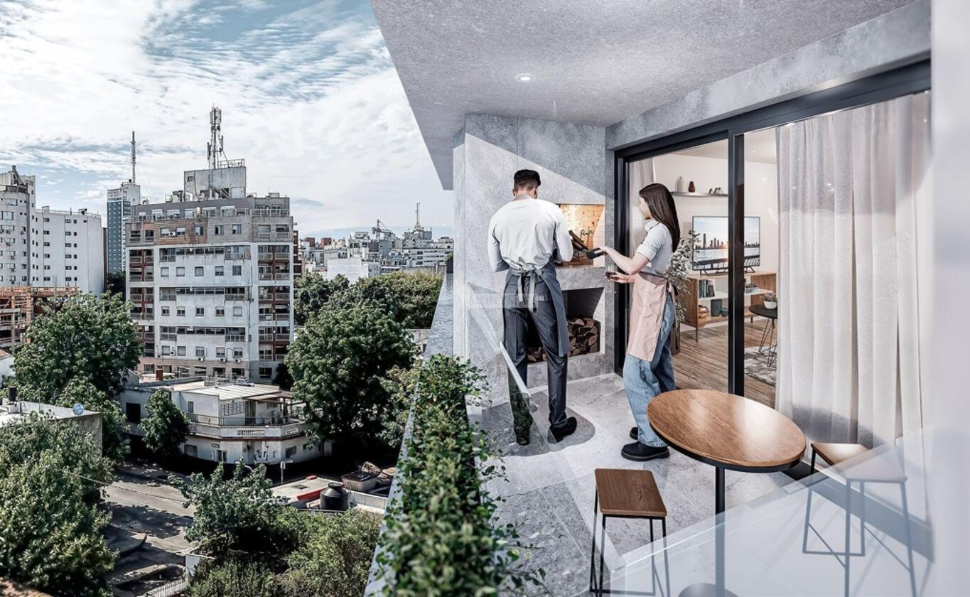 VENTA APARTAMENTO 1 DORMITORIO TRES CRUCES CUFRE Y GOES ED. BEAT 3 CRUCES CON TERRAZA