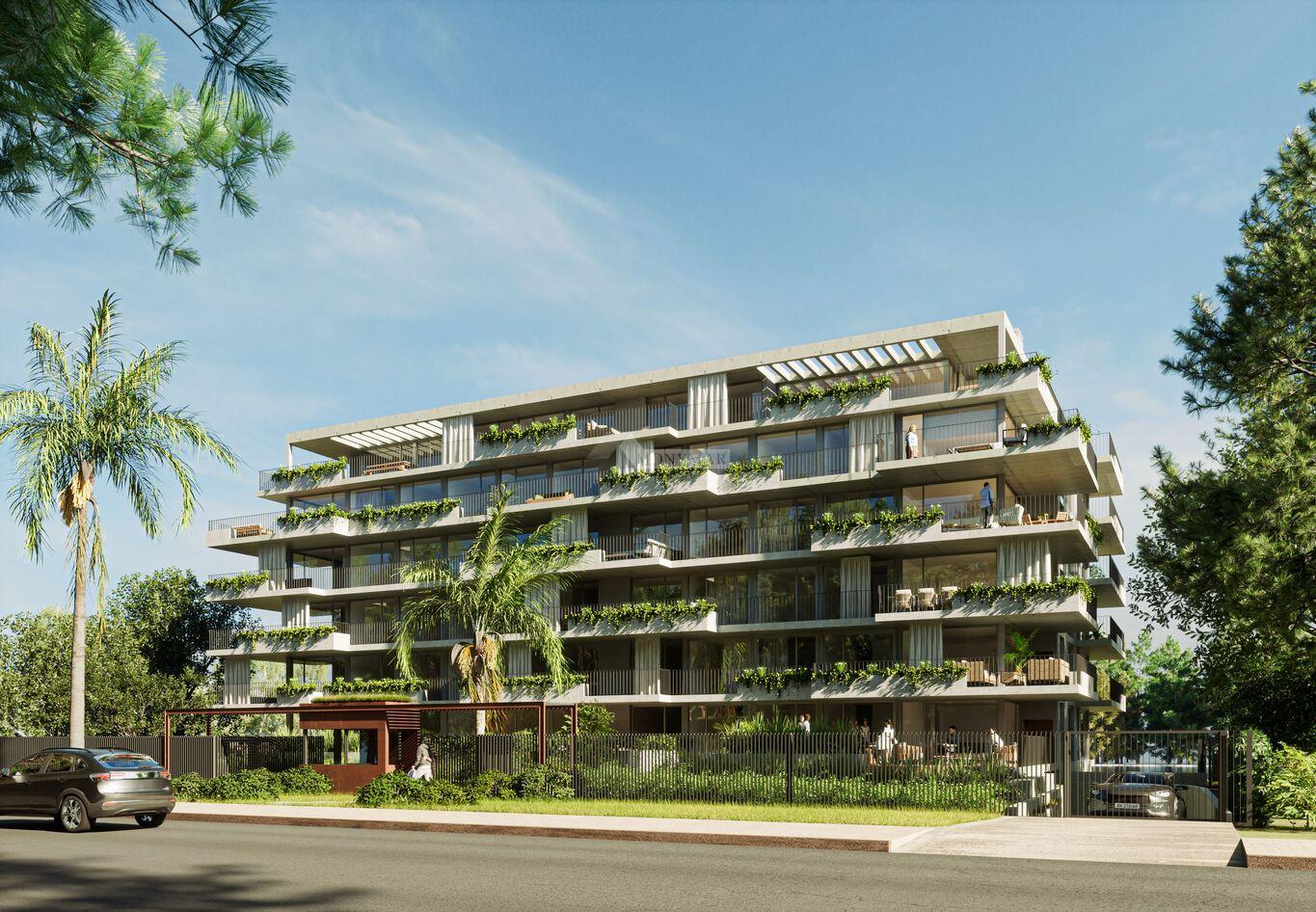 VENTA APARTAMENTO 2 DORMITORIOS PARQUE MIRAMAR AVENIDA A LA PLAYA ED. LE LAC GRAN TERRAZA AL FRENTE