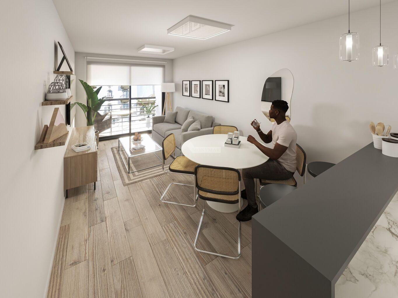 VENTA APARTAMENTO MONOAMBIENTE CORDON JOAQUIN REQUENA Y ANA MONTERROSO ED. TORRES MUNDRA CON PATIO!
