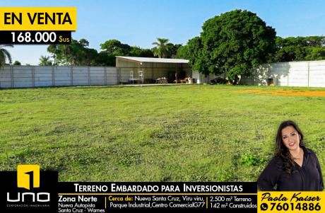 Terreno Embardado En La Zona Norte