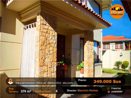 Hermoso Chalet De Fino Acabado Zona Simón Lopez – Melchor Perez
