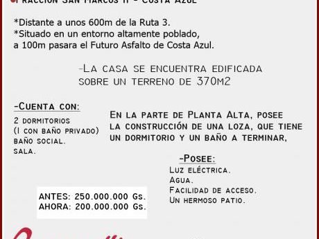 Vendo Casa En Limpio
