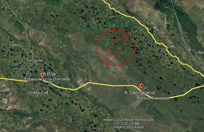 Campo en Venta en Tacuaras - Ñeembucú - 1.215 Hectáreas — foto 2