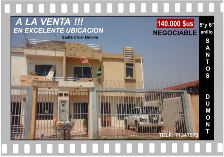 Hermosa Vivienda Zona Sur 6° Anillo Santo Dumont