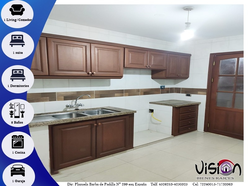 Departamento en alquiler en Sarco