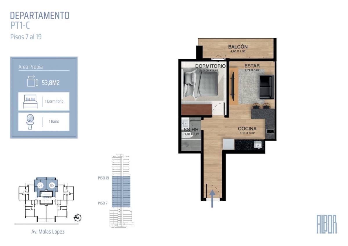 En Alquiler - Depto De 1 Dormitorio Con Impresionante Vista Al Shopping Del Sol — foto 3