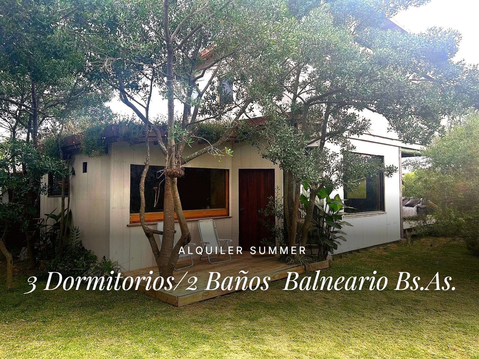 ALQUILER SuMMer 3 Dormitorios 2 Baños en Balneario Bs As