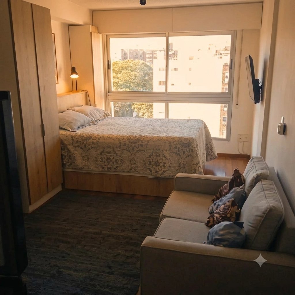 Alquiler Monoambiente  25 m² en Pocitos - Amoblado · Foto 3