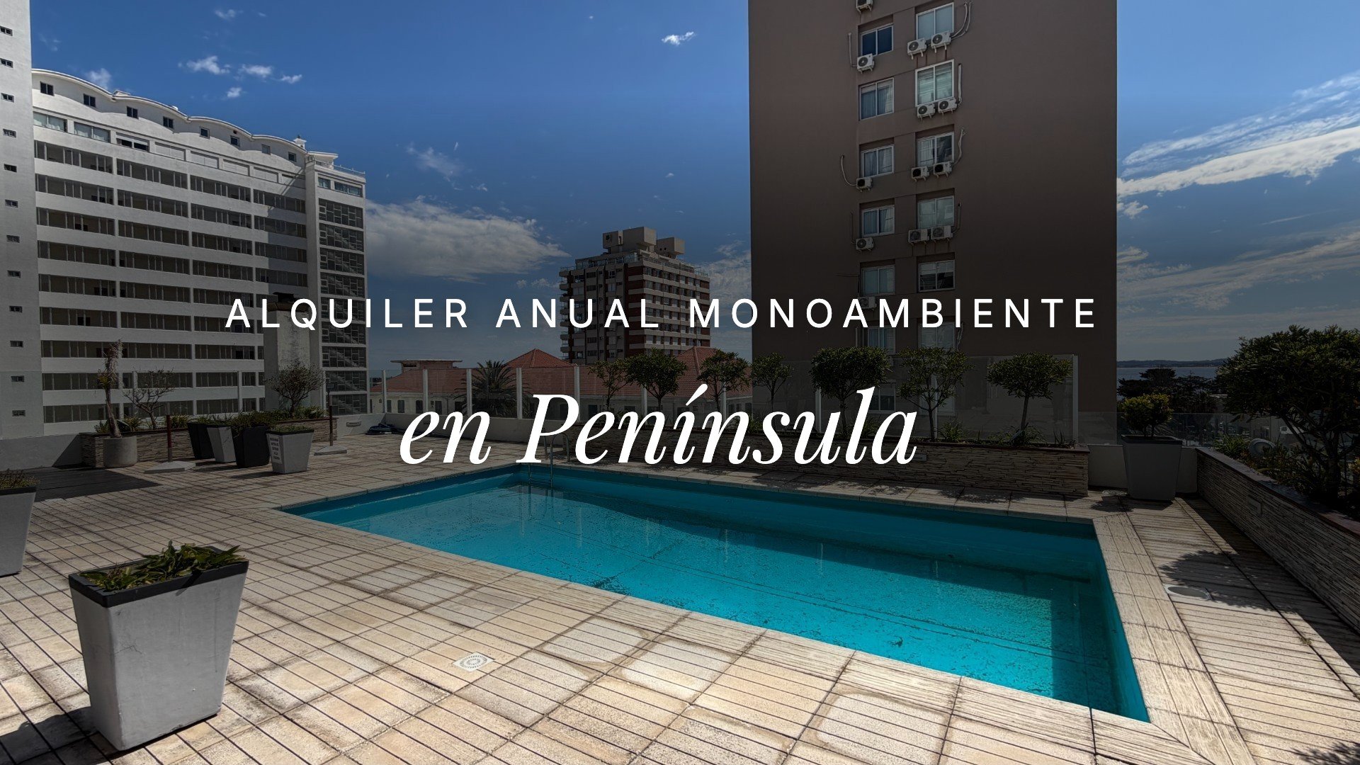 Monoambiente en alquiler anual – Península, Punta del Este