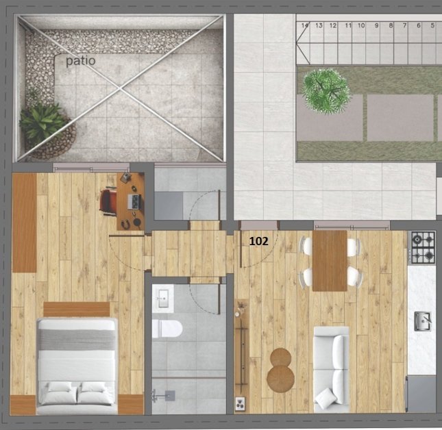 Alquiler Apartamento 1 dormitorio Aguada · Foto 11