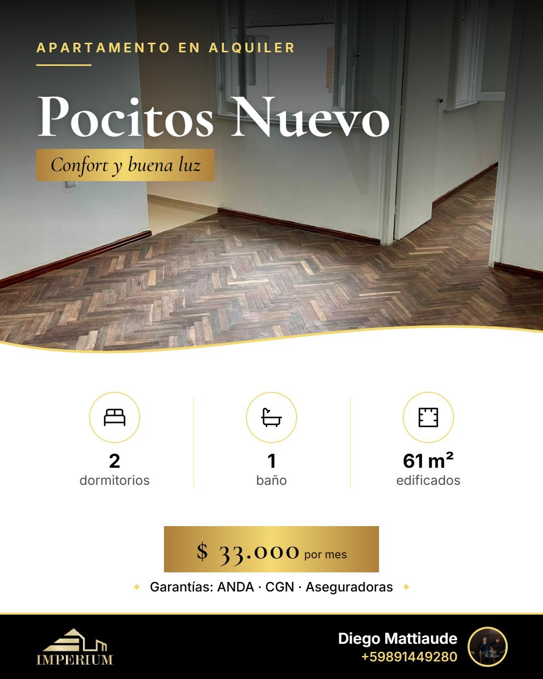 Alquiler Apartamento 2 dormitorios Pocitos Nuevo · Foto 12