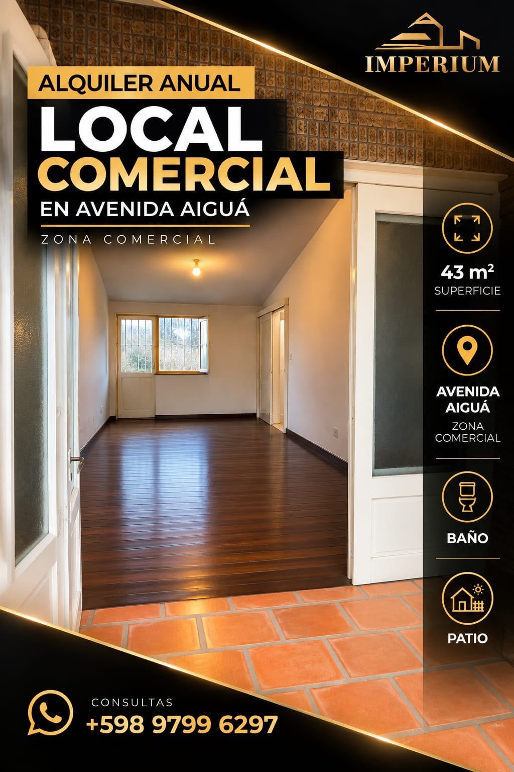 Alquiler Local comercial 42 m² Av. Aigua y Yerbal · Foto 1
