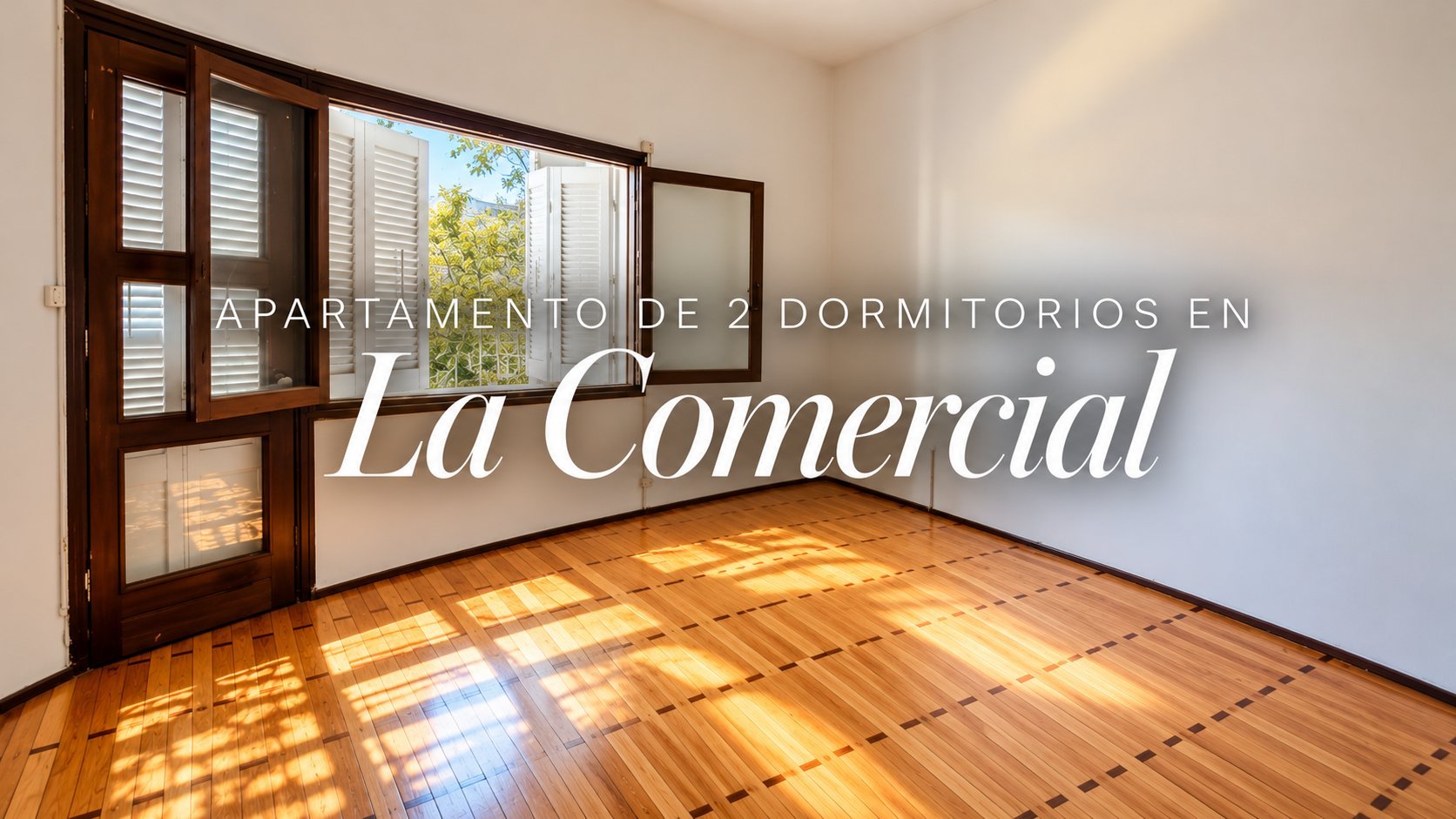 APARTAMENTO EN ALQUILER, 2 DORMITORIOS Y BALCÓN AL FRENTE, LA COMERCIAL