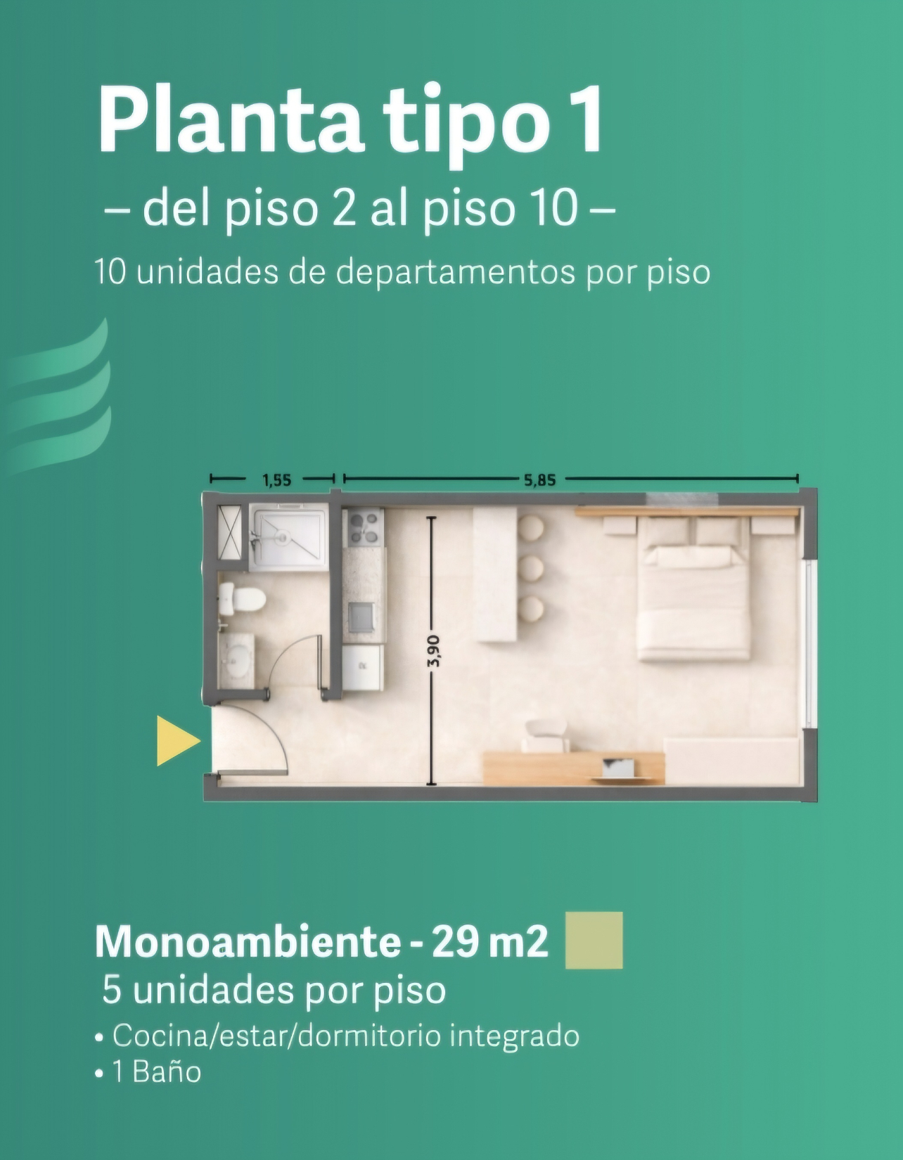 Departamento en Venta en pozo Edificio Farallón - foto 5