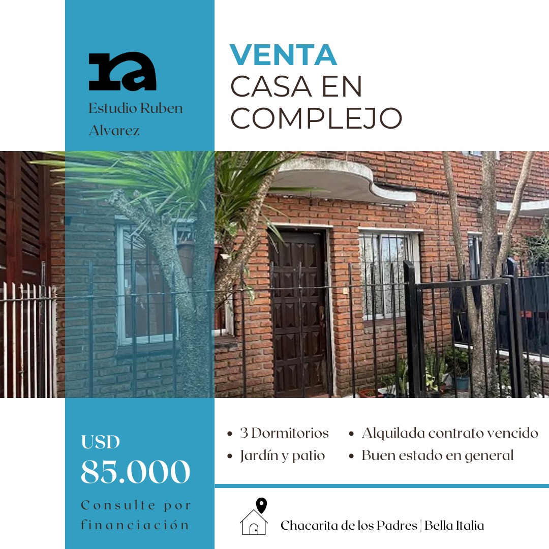 Complejo cerrado - 3 dorm a mts de Cno Maldonado